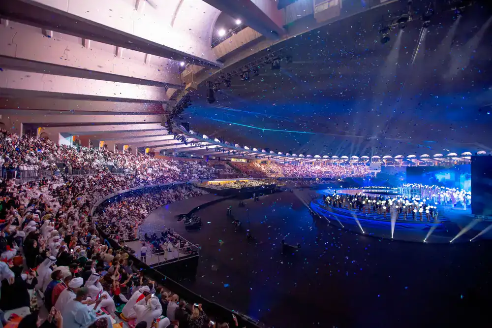 Crowd cheering during the Season 2 grand finals